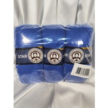 Ören Bayan Star Saks Mavisi El Örgü Ipi (3 Adet) - Renk: 016