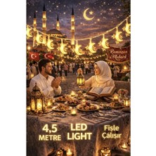 Okavango 4,5 Metre Ramazan Temalı LED Işıklı Süsleme Seti Ramazan Süsleri, Ramazan Hediyem Ramazan Süsü