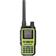 Baofeng Uv-5r Mini Dual Band Telsiz (Vhf/uhf) 5W Güç, Bluetooth, Type-C Şarj - Yeşil Siyah