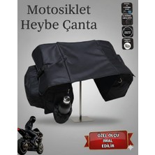 Sevbags Motosiklet Cepli Heybe Çanta Siyah Polyester Malzemeden Üretilmiş Fonksiyonel Aksesuar