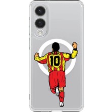 Adasena Samsung Galaxy S25 Edge Kılıf Kablosuz Magsafe Şarj Özellikli Şeffaf Baskılı Desenli Kılıf - Hagi