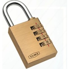Pirinç Şifreli Asma Kilit - 3 Basamaklı 20MM