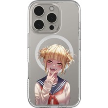 Adasena iPhone 16 Pro Max 6.9" Magsafe Şarj Özellikli Şeffaf Baskılı Desenli Kılıf - Anime Toga