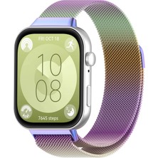 Nextron Huawei Watch Fit 3 / Watch Fit 4 / Fit 4 Pro Uyumlu Paslanmaz Yüksek Kaliteli Metal Hasır Kordon