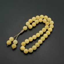 Seven Art Jewelry Orijinal Doğal Taş 8mm Kalsit 33'lü Tesbih, Erkek Hediye, El Yapımı Tesbih (Ayarlanabilir Imame)