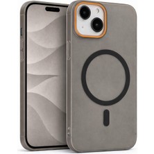 Fenza iPhone 13 Uyumlu Magsafe Wireless Şarj Özellikli Mat Sert Arka Kapak Kılıf