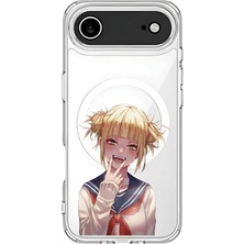 Adasena iPhone 17-Air Kılıf Kablosuz Magsafe Şarj Özellikli Şeffaf Baskılı Desenli Kılıf - Anime Toga