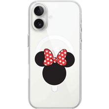 Adasena iPhone 15 Plus Kablosuz Magsafe Şarj Özellikli Şeffaf Baskılı Desenli iPhone 15 Plus Kılıf - Mouse Girl