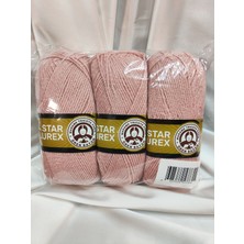 Ören Bayan Star Lurex Pudra Pembe El Örgü Ipi (3 Adet) - Renk: 001Y