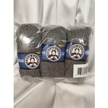 Ören Bayan Star Boz Kahverengi El Örgü Ipi (3 Adet) - Renk: 014