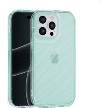 Fenza iPhone 15 Pro Uyumlu Telefon Kılıfı Kamera Çıkıntılı Kabartmalı Parlak Desenli Darbe Emici Silikon Kılıf