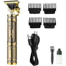 PS-033 Çelik Kasa Profesyonel T-Bıçak Saç Sakal Ense ve Çizim Tıraş Makinesi