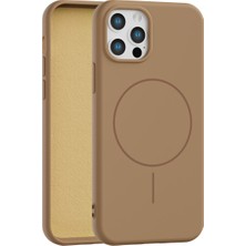 Fenza iPhone 12 Pro Uyumlu Içi Kadife Magsafe Wireless Şarz Özellikli Telefon Kılıfı