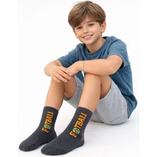 Gigi Giyim Futbol Yazılı Erkek Çocuk Soket Çorap