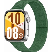 Nextron Huawei Watch Fit 3 / Fit 4 / Fit 4 Pro Uyumlu Deri Dokulu Yüksek Kaliteli Manyetik Silikon Kordon