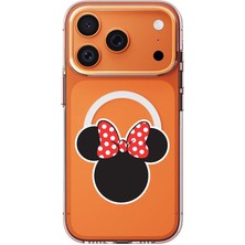 Adasena iPhone 17 Pro Max Uyumlu Kılıf Kablosuz Magsafe Şarj Özellikli Şeffaf Baskılı Desenli Kılıf - Mouse Girl