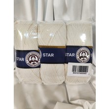 Ören Bayan Star Krem El Örgü Ipi (3 Adet) - Renk: 004