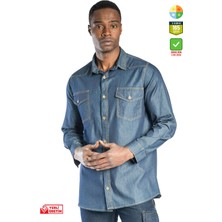 Frekans İş Güvenliği Safesawa Ranger Safari Kot Gömlek 1114