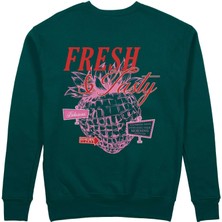 The Lucid Lab Fresh & Tasty Sweatshirt - Koyu Yeşil