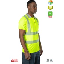 Frekans İş Güvenliği Safesawa Alaska Hi-Vis Polo T-Shirt Neon Sarı 8145