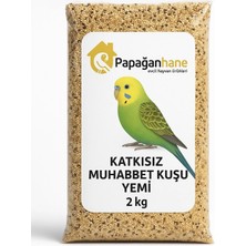 Papağanhane Katkısız Muhabbet Kuşu Yemi 2 kg – Doğal, Vitaminli, Taze Tohum Karışımı