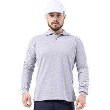 Frekans İş Güvenliği Safesawa Regular Polo Pike Yazlık Uzun Kol T-Shirt Gri 8107