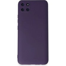  Realme C11 Kılıf Nano Içi Kadife Silikon - Mor Nemere