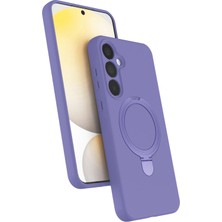  Samsung Galaxy A25 5g Regal Magsafe Standlı Kapak - Lila Nemere