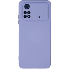  Xiaomi Poco M4 Pro 4g Kılıf Nano Içi Kadife Silikon - Lila Nemere