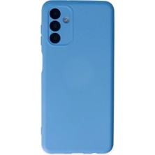  Samsung Galaxy A04S Kılıf Nano Içi Kadife Silikon - Mavi Nemere