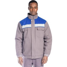 Frekans İş Güvenliği Safesawa Oscar Kışlık Içi Polarlı Mont Gri/saks Mavi 4111