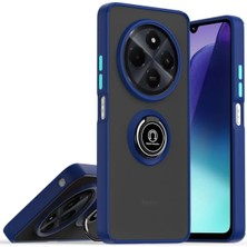  Realme C75 4g Kılıf Montreal Yüzüklü Silikon Kapak - Lacivert Nemere