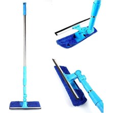 Cam Silme Aparatı - Teleskopik Çekçekli Mikrofiberli - Dev Boy Nemere