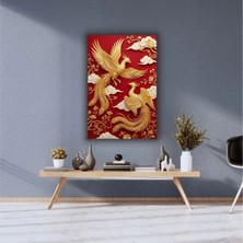 Japon Sanatı Temalı Dekoratif Cam Tablo