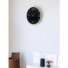 Durukar 36 cm Krem Gold Rakamlı Duvar Saati