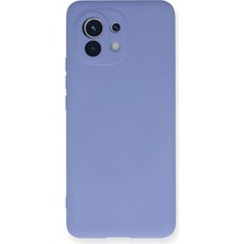  Xiaomi Mi 11 Kılıf Nano Içi Kadife Silikon - Lila Nemere