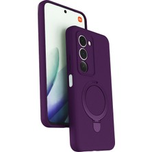  Xiaomi Redmi 15 4g Regal Magsafe Standlı Kapak - Derin Mor Nemere