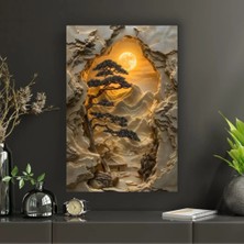 Japon Sanatı Temalı Dekoratif Cam Tablo