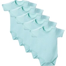 Nemere Yeşil Yarım Kol Body Zıbın 2-7 Yaş Çocuklar Için (5 Adet) Alttan Çıtçıtlı Özel Gereksi