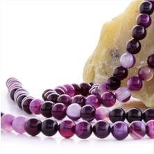 8 mm Damarlı Akik Taşı Nemere