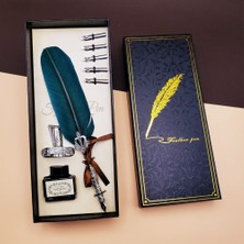 Masaüstü Tüylü Divit Kalem Seti Nemere