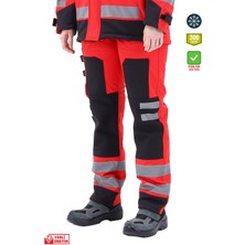 Frekans İş Güvenliği Safesawa Arrowstar Softshell Kalın Unisex Pantolon Kırmızı 2021