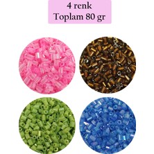 Kesme Cam Boncuk 2mm - 4 Renk - Toplam 80 Gram - BNC440 Nemere
