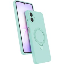  Samsung Galaxy A07 4g Regal Magsafe Standlı Kapak - Su Yeşili Nemere