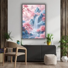 Japon Sanatı Temalı Dekoratif Cam Tablo