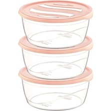 Saklama Kabı Karizma Yuvarlak 3lü No:2 ROYALEKS-ÇNK2149 Nemere