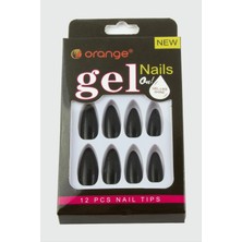 Orange Yapıştırıcılı Jel Takma Tırnak Nemere