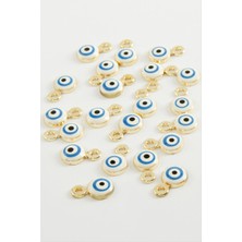 Nazar Tek Kulp Mineli Bileklik ve Kolye Ucu Aparatı 1 Adet Nemere