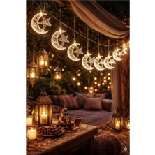 Okavango  1,5 Metre Ramazan Temalı LED Işıklı Süsleme Seti Ramazan Süsleri, Ramazan Hediyem Ramazan Süsü