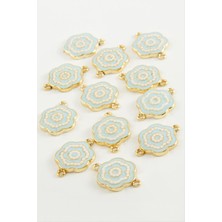 Çiçek Çift Kulplu Mineli Bileklik ve Kolye Ucu Aparatı 1 Adet Nemere